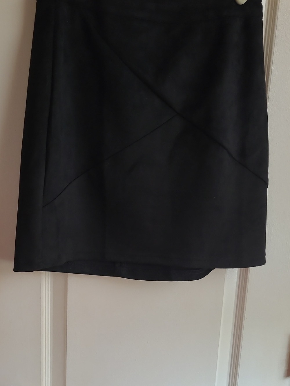 Black Faux Mini Skirt
